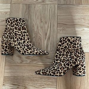 Marc Fisher Leopard/Cheetah Print Booties - only worn once!